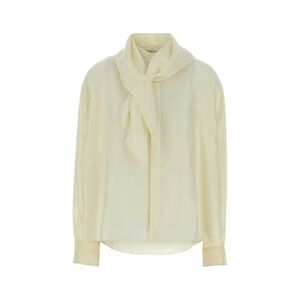 Carven Women Ivory Silk Shirt